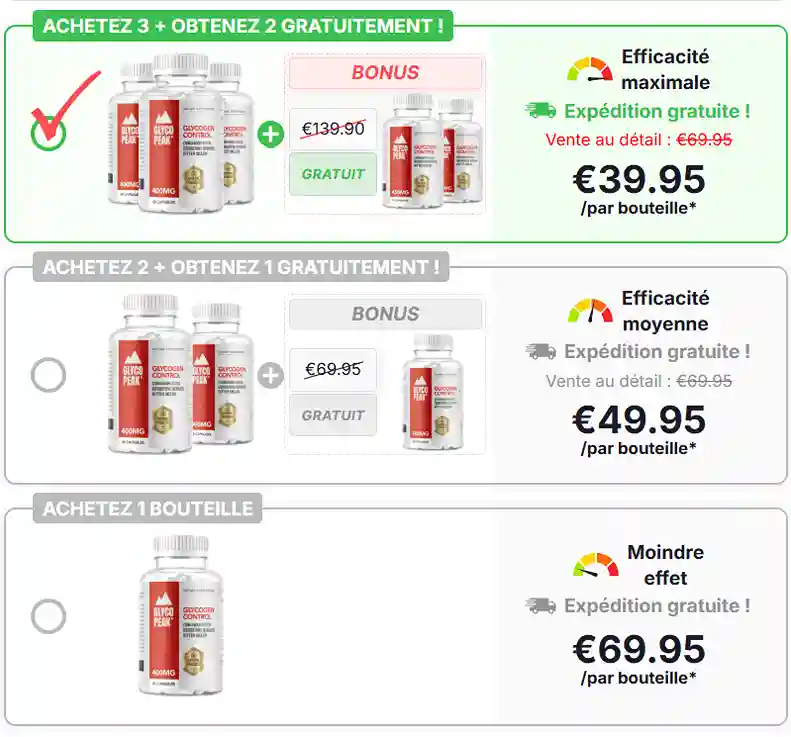 Glyco Peak Glycogen Control Pricing